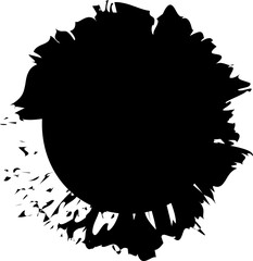 chalk bold letter sign dot