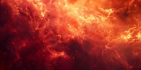 Background of fiery red flames emitting intense heat. Concept Fiery Red Flames, Intense Heat, Fire Element, Burning Embers, Blaze Photography