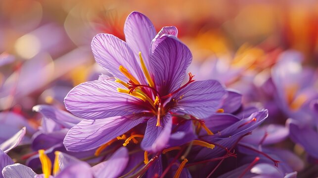Close-up of saffron spice