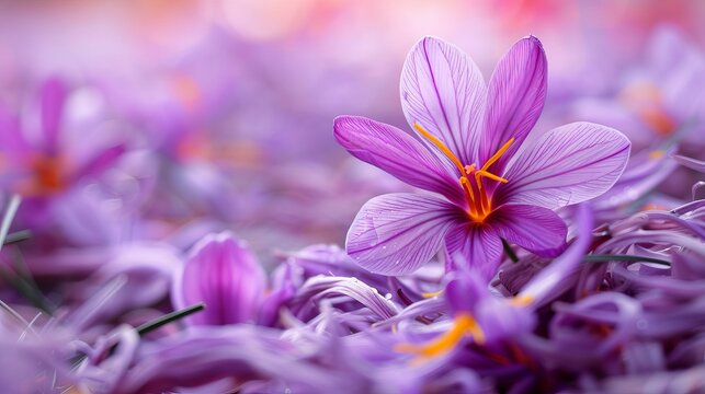 Close-up of saffron spice