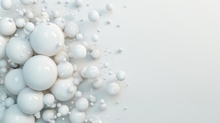 Abstract Geometric 3D Formation on Clean White Background, Generative Ai