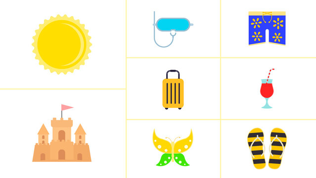 Animated Summer Travel Icons