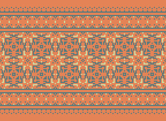 Colorful geometric ethnic pattern. Oriental, western, aztec, tribal traditional. seamless pattern. fabric, tile, background, carpet, wallpaper, clothing, sarong,wrapping, Batik, fabric,Vector pattern.