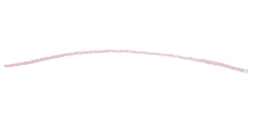 Pink pencil lines isolated on transparent background.