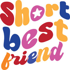 Happy Friendship Day Retro SVG Design