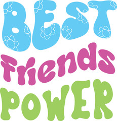 Happy Friendship Day Retro SVG Design