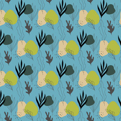 
digital printing textile pattern wallpaper colorful flower with watercolor background-illustration 