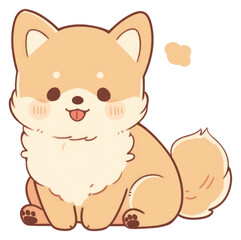 Fototapeta premium PNG Puppy mammal animal pomeranian.