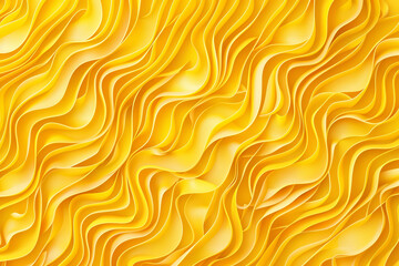Fototapeta premium The yellow background has a wavy texture that resembles a wave