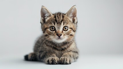 Obraz premium white fluffy kitten Generative AI