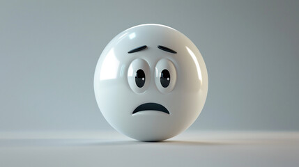 Fototapeta premium digital emoticon with expression 3d render