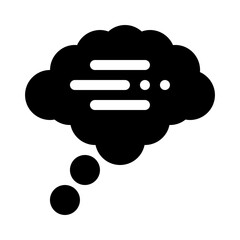 thought glyph icon