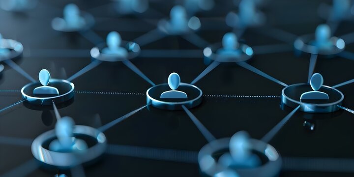 Exploring decentralized social networking in the web3 frontier of blockchain technology. Concept Blockchain, Web3, Decentralization, Social Networking, Technology