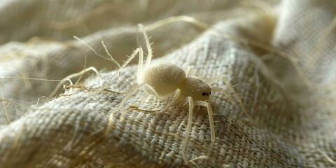 Effective Home Remedies for Relieving Allergies from Dust Mites in Fabrics. Concept Home Remedies, Allergy Relief, Dust Mites, Fabric Cleaning, Natural Remedies