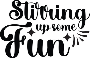 Kitchen SVG Typography Vector Design