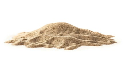 Pile of Sand Isolated on White Background