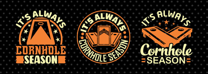 It's Always Cornhole Season SVG Cornhole game Tshirt Bundle Cornhole Quote Design, PET 00118 © ETC Craft