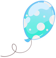 Blue balloon 6