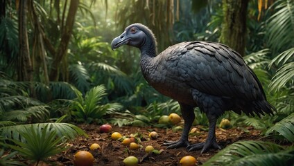Obraz premium Dodo Raphus cucullatus standing