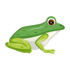 A flat style icon of a toad 

