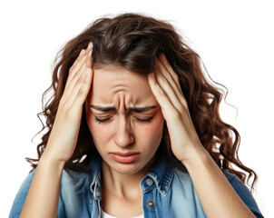 PNG Worried adult pain disappointment.