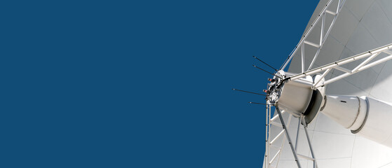 Satellite dish antenna's central structure