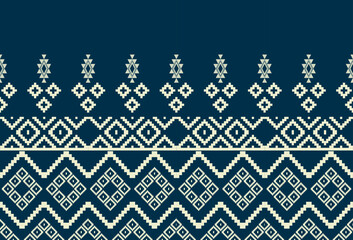 Fototapeta premium abstract Traditional geometric ethnic fabric pattern ornate elements with ethnic patterns design for textiles, rugs, clothing, sarong, scarf, batik, wrap, embroidery, print, curtain, carpet