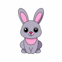 Cute Rabbit Vector Illustration - Adorable and High-Quality Graphics