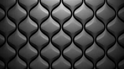 Elegant black seamless pattern with grey accents, perfect for luxury backgrounds. Vector illustration featuring rhombus shapes.