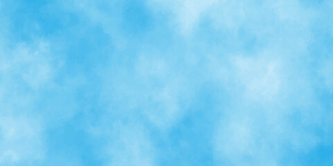 Blue sky with white clouds panorama,Hand painted abstract soft sky blue watercolor sky and clouds,hand drawn watercolor illustration, Beautiful grunge blue background with space and for any design.