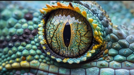 Obraz premium Close-Up of a Gecko's Eye
