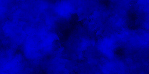 watercolor background concept design background with smoke, watercolor painted mottled blue background with vintage grunge, blue brush painted old grunge texture, Smoke in the dark blue texture.