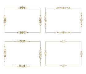 ゴールドのフレームセット