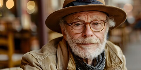 Elderly man choosing early retirement to embrace leisurely lifestyle. Concept Retirement Planning, Leisurely Lifestyle, Elderly Activities, Financial Independence, Embracing Retirement