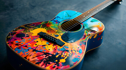 Guitar attractive and beautiful concept artwork designs.