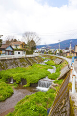 Fototapeta premium Yufuin onsen in Beppu city, Oita Prefecture, Kyushu, Japan. 