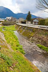 Yufuin onsen in Beppu city, Oita Prefecture, Kyushu, Japan. 