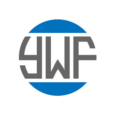 YWF letter logo design on white background. YWF creative initials letter logo concept. YWF letter design.
