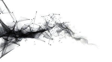 Obraz premium digital technology network connected futuristic with communication lines background,generative ai