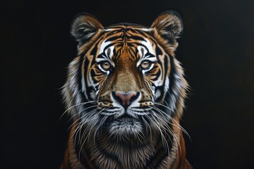 Fototapeta premium Close-Up Portrait of a Majestic Tiger