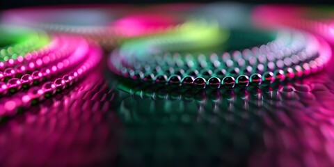 Neon Lime Green and Pink Lights Illuminate Black Friday Sale. Concept Black Friday Deals, Neon Lights, Shopping Spree, Sales Extravaganza, Retail Therapy