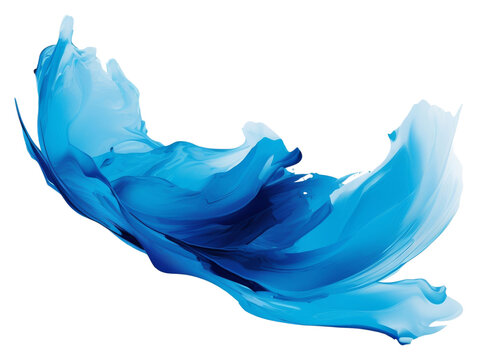 PNG Abstract bule paint white background lightweight.
