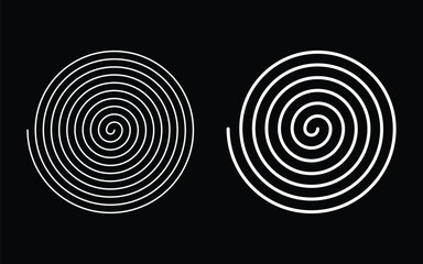 Dynamic Spiral Line Simple Illustration