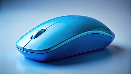 Blue mouse with modern design , technology, computer, gadget, accessory, wireless, click, scroll, office, work, ergonomic