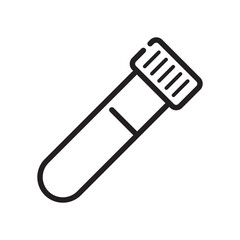 test tube icon design vector template