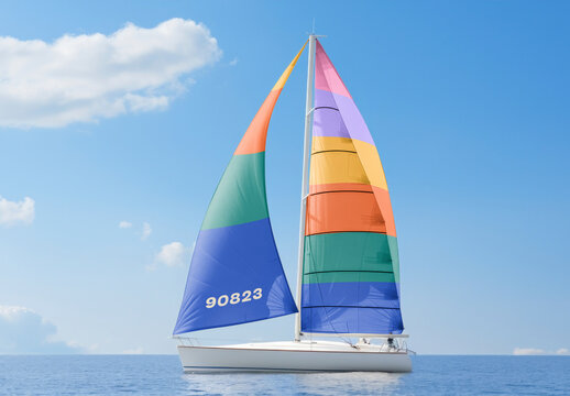 Sailboat Mockup With Generative AI