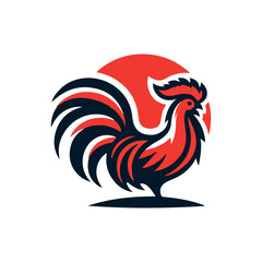 rooster isolated on white background