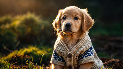 A cute, long-haired, bright-eyed dog looks up.