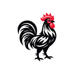 Rooster vector Clip art isolated design illustration