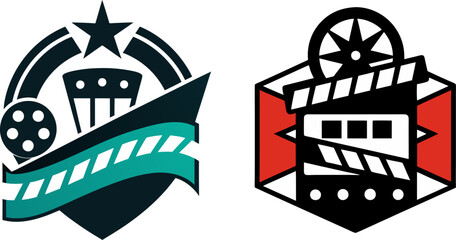 Film production logo illustration art